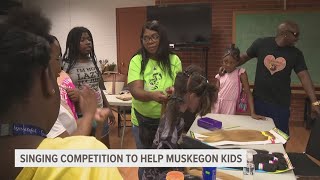 Event inspired by The Masked Singer to help recognize young people in Muskegon [upl. by Neik268]