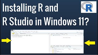 Install R and RStudio on Windows 11 2023  Tutorial for beginners [upl. by Narat479]