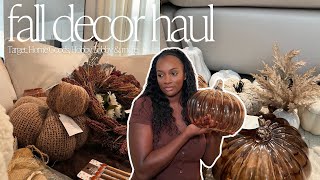 FALL HOME DECOR HAUL  Target Walmart Hobby Lobby Home Goods Amazon  more [upl. by Ziguard398]