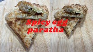 Spicy egg paratha easy to make egg paratha eggparatha paratha paratharecipe [upl. by Shay]