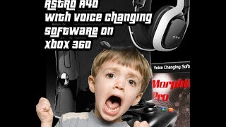 How to Setup Astro A40s with Voice Changing Software on Xbox 360 [upl. by Erait]