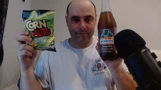 ASMR Request Drink Review and Eating Corn Nuts [upl. by Hniht]