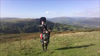 Scotland the Brave on the bagpipes  The Welsh Wedding Bagpiper Matthew Bartlett [upl. by Melborn]