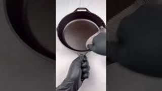 Day 10 Seasoning a cast iron pan everyday castiron kitchen cooking asmr food [upl. by Aiekal700]