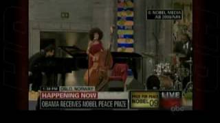 Esperanza Spalding performs for President Obamas Nobel Prize Acceptance Ceremony [upl. by Azmuh]