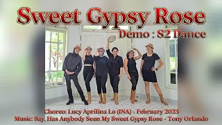 SWEET GYPSY ROSE  line dance Lucy Aprilina Lo INA [upl. by Ariaek423]