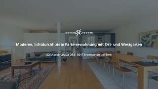 Neu im Verkauf Moderne lichtdurchflutete Parterrewohnung mit Ost und Westgarten in Bremgarten [upl. by Haem]