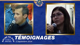 Témoignages  5 septembre 2024  ÉDMJCI [upl. by Nnaeel]