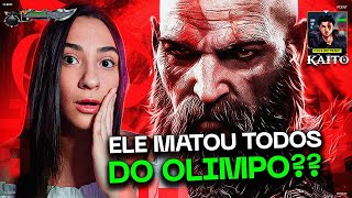 eu surtei nesse react 😱 Kratos God of War  Fantasma de Esparta  Kaito  REACT [upl. by Fidelity]