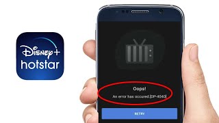 How to Fix Hotstar Error Oops An Error Has Occurred DP4040 [upl. by Khorma]
