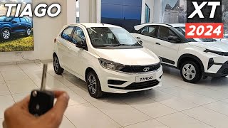 Tata Tiago XT 2024 😍 Tiago का Most VFM Variant 🤑 Tiago Reallife Review 💪 [upl. by Safoelc]