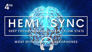 HEMI SYNC FLOW STATE THETA 4HZ BINAURAL BEATS flowstate hemisync 4hz binaural [upl. by Borroff]