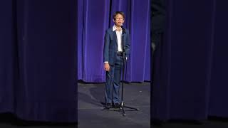 Noah Sings Ghost Town by Benson Boone at His School Recital 101024 [upl. by Toscano]