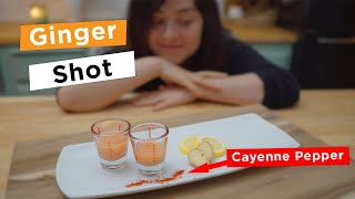 Ginger Shot Recipe Cayenne Pepper  NO JUICER [upl. by Alidis]