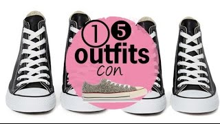 como combinar converse moda mujer [upl. by Barna]