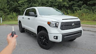 2021 Toyota Tundra Crewmax SR5 SX Start Up Walkaround Test Drive and Review [upl. by Gnik]