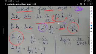 Derivation of Arrhenius equation Collision theory 12thChemistry [upl. by Teryl]