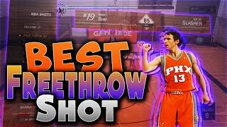 BEST FREETHROW IN NBA 2K17 [upl. by Welles932]