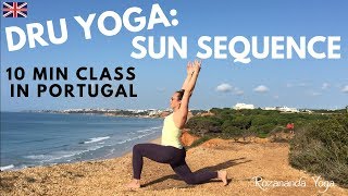 Dru Yoga Sun Salutations  10 min yoga class  Surya Namaskar  Rozananda Yoga [upl. by Etem184]