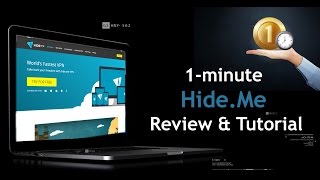 1minute HideMe VPN Review amp Tutorial [upl. by Jessi]