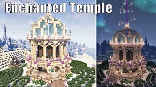 Minecraft Fantasy Enchanted Temple Build Tutorial [upl. by Bertero]