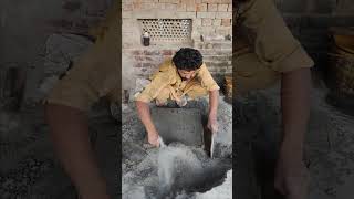 making Useful Cement Products shorts diy cementprojectsyoutubeshorts satisfying [upl. by Adnohsek]