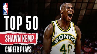 Shawn Kemps 50 BEST Plays  NBA Career Highlights [upl. by Dlaregztif]