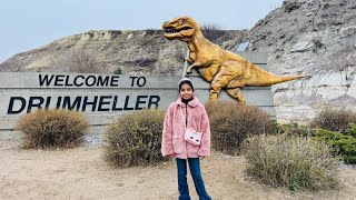 Trip to Drumheller  Real Dinosaurs Museum [upl. by Rahmann705]