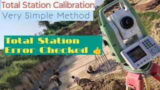 How to calibrate Total Station  How to check Error of Total Station [upl. by Cornelie]