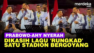 Prabowo amp AHY Nyerah Dikasih Lagu Rungkad Merinding Pas Nyanyi Lagu Kemesraan [upl. by Eelahs]