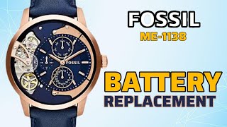 How To Change Battery FOSSIL ME1138 Watch [upl. by Sug]