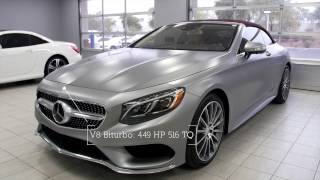 2017 S550 Convertible Soft Top  designo Magno Alanite Grey MercedesBenz SClass S550 [upl. by Ecart]