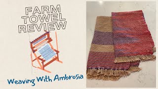 Farmhouse Towels Complete Two Styles One Loomtastic Journey [upl. by Cook]