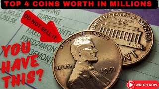 4 Valuable pennies to look for in circulation These US rarest coins in the world [upl. by Nooj437]