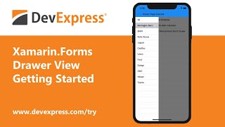 FREE Xamarin Drawer Page  View Configurable Transition Position Themes amp More Getting Started [upl. by Naanac]