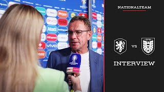 Interview mit Ralf Rangnick  Niederlande vs Österreich  UEFA EURO 2024  Nationalteam [upl. by Elleinaj208]