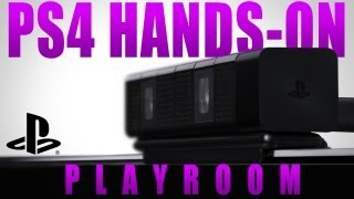 PS4 handson The Playroom  DualShock 4 in action [upl. by Ydnak]