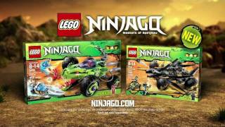 LEGO® Ninjago Coles Tread Assault and Fangpyre Truck Ambush [upl. by Nilyac300]