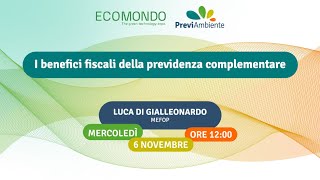 I benefici fiscali della previdenza complementare [upl. by Day]