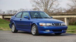 1999 Saab 93 Viggen Lightning Blue Walkaround Tour [upl. by Orips]