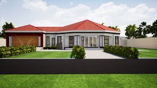 3 Bedroom Roundavel design  8 corner house  139m x 213m [upl. by Taran]