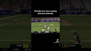 POV my first time meeting Donovan Edwards in NCAA 25 [upl. by Ginni]