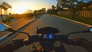 lindo fim de tarde e trÃ¢nsito  KAWASAKI Z650  JESKAP K4  PURE SOUND  4K [upl. by Shirleen]