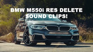 BMW M550i Res Delete Sound Clips [upl. by Schear]