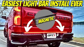 Easiest Tailgate Light Bar to Install Ever OPT7 Redline Series [upl. by Esalb]