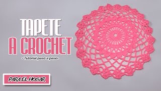 CÓMO TEJER TAPETES A CROCHET PASO A PASO ✅ [upl. by Hinson]