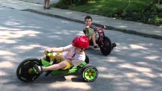 HUFFY Green Machine Racing BIG WHEEL HOT ROD trike Hot Wheels [upl. by Brien]