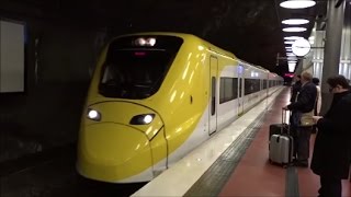 Travelling on the Arlanda Express train from Arlanda Airport to Stockholm Central Full HD [upl. by Sibella]