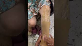 Waxinglegs waxing tutorial for beginners 👍👸🌺☘️☘️☘️👩‍🦳 [upl. by Naji833]