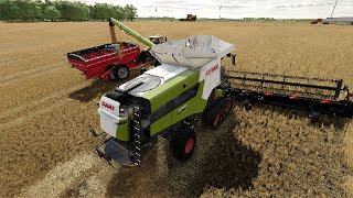 Harvesting wheat on StEdward NE [upl. by Marilee927]